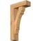 Ekena Millwork Olympic Block Smooth Bracket w/ Offset Brace, Western Red Cedar, 5 1/2"W x 16"D x 28"H BKT0604X16X28OLY05SWR - alternate 1